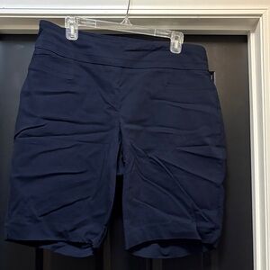 Women's Navy Blue Dress Shorts